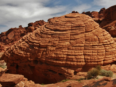 Eroded sandstone formation