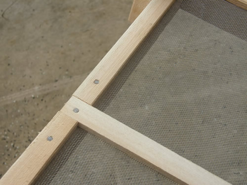 Strips of wood are added to strength the things